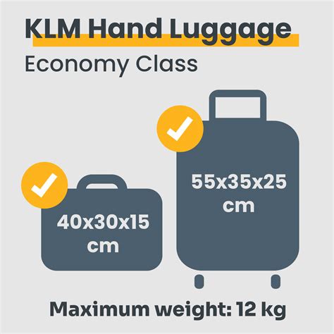 klm baggage size and weight